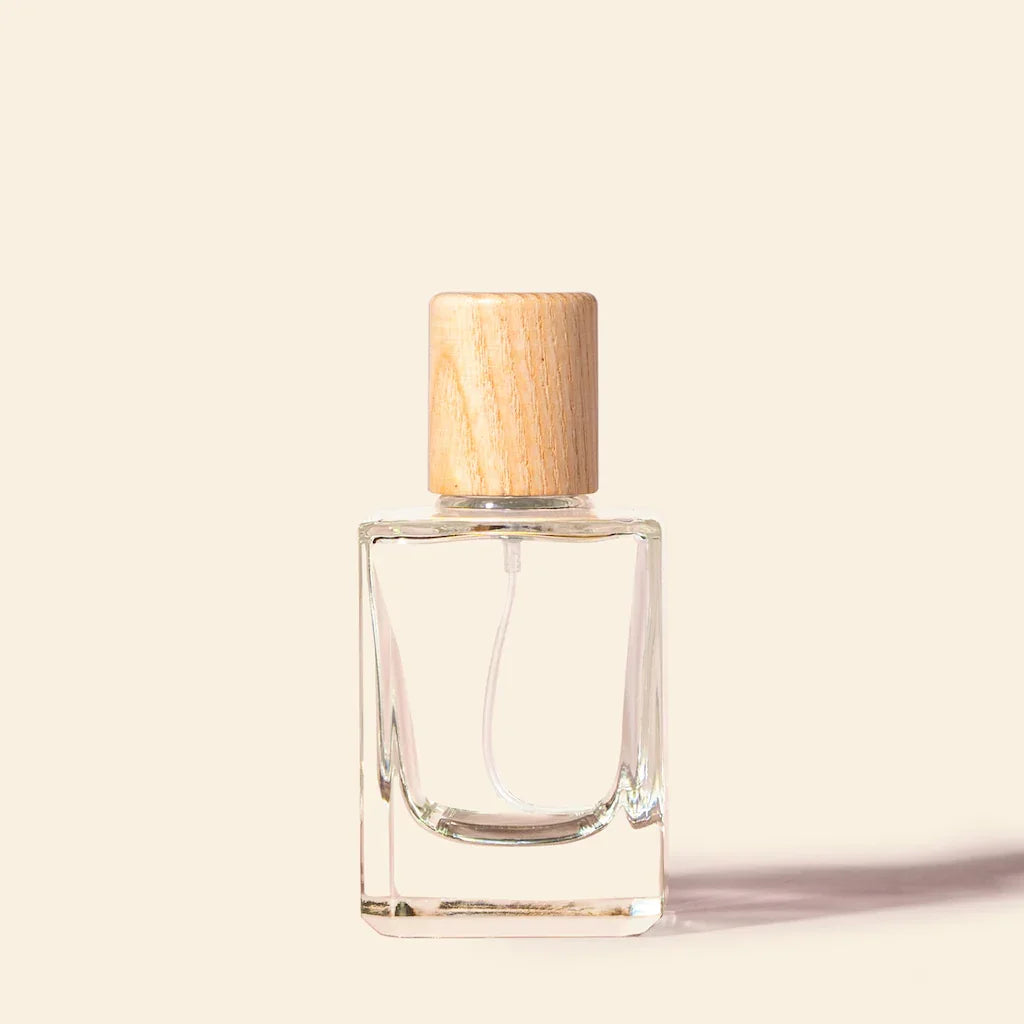 50ml Perfume Bottles Wholesale - Micron + Natural Ash Wood Top, Bulk Glass Bottles