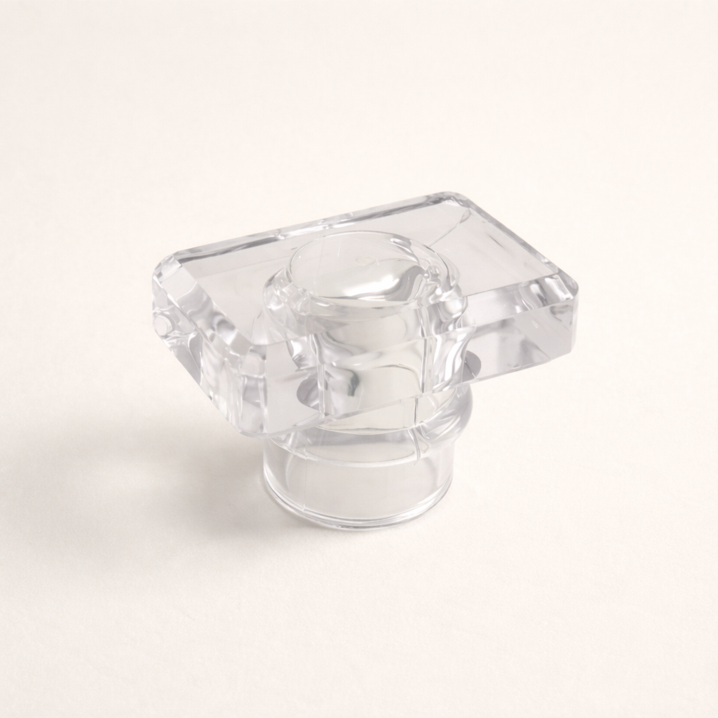 Perfume Tops - Clear Transparent T Cap - Wholesale Perfume Cap, FEA 15
